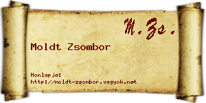 Moldt Zsombor névjegykártya